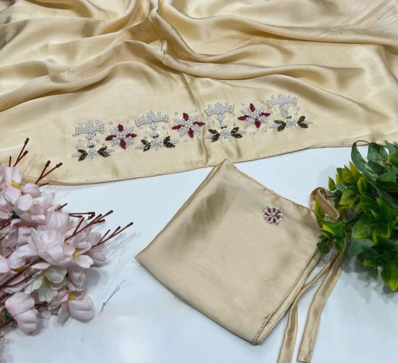 Niqab & Scarf Set – Cut Dana Hand Work