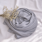 Cotton Lycra Jersey Grid Scarf