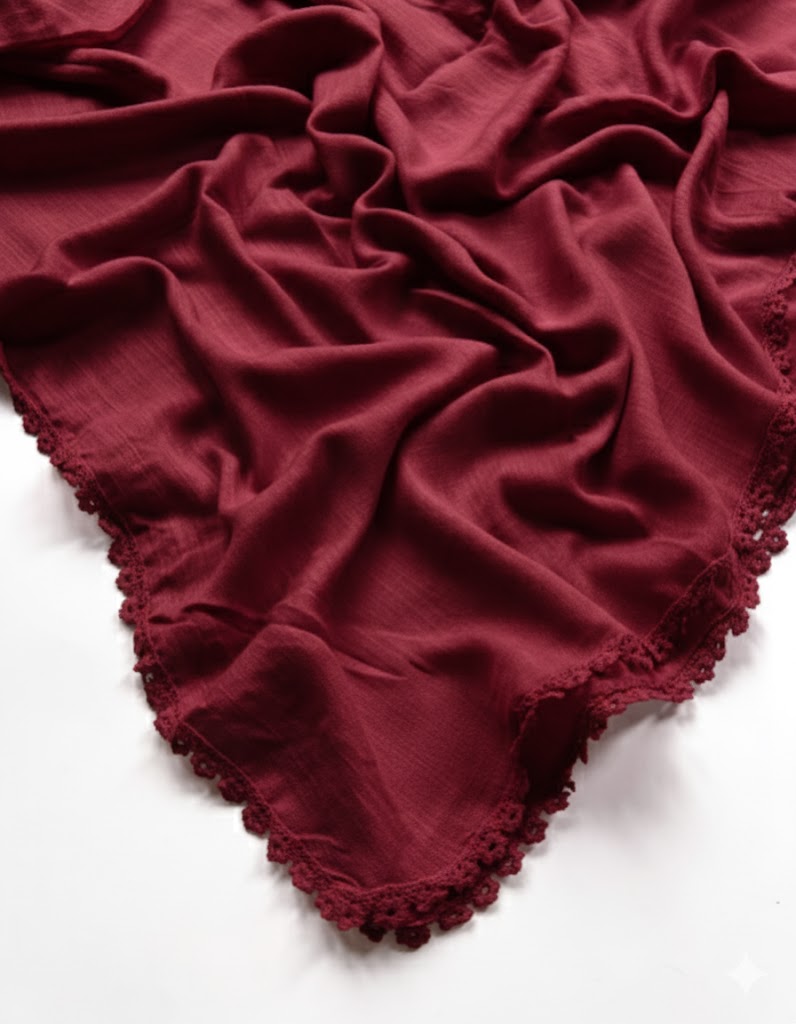 Lace Turkish Lawn Hijab