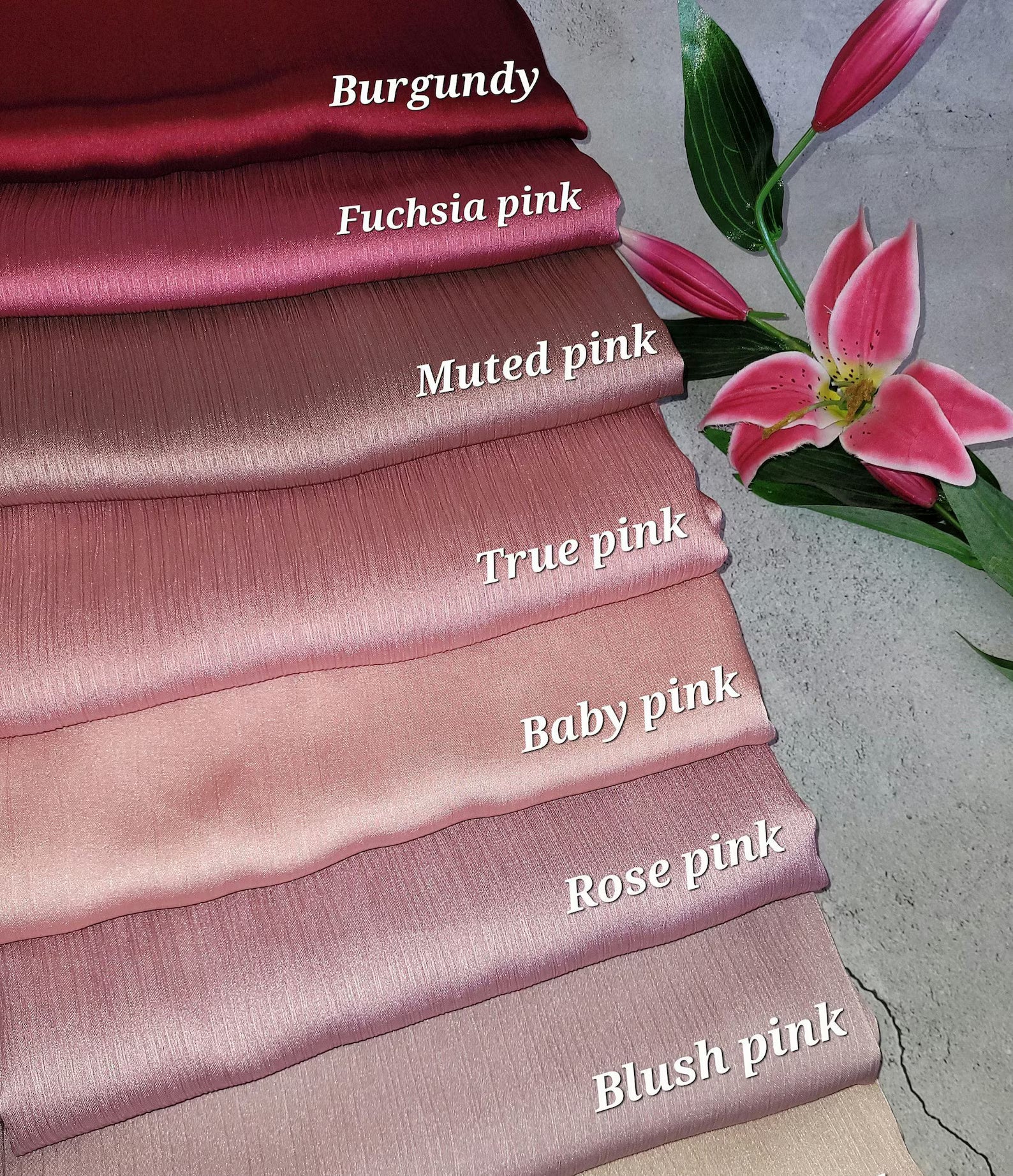 Crinkle Silk Hijabs