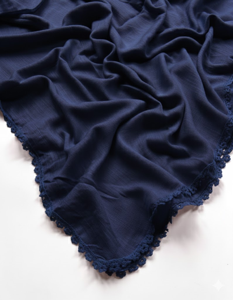 Lace Turkish Lawn Hijab