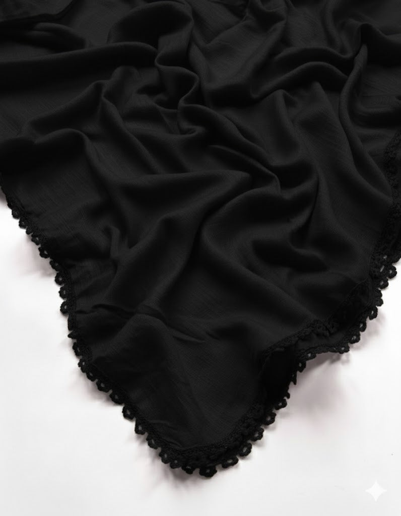 Lace Turkish Lawn Hijab