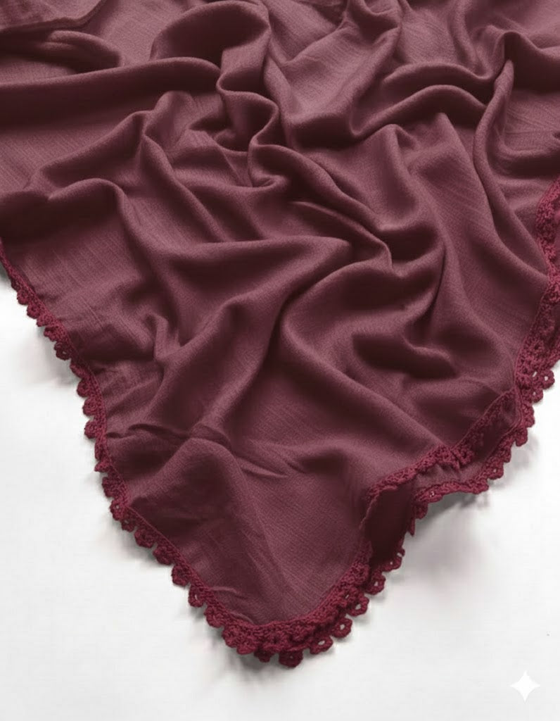 Lace Turkish Lawn Hijab