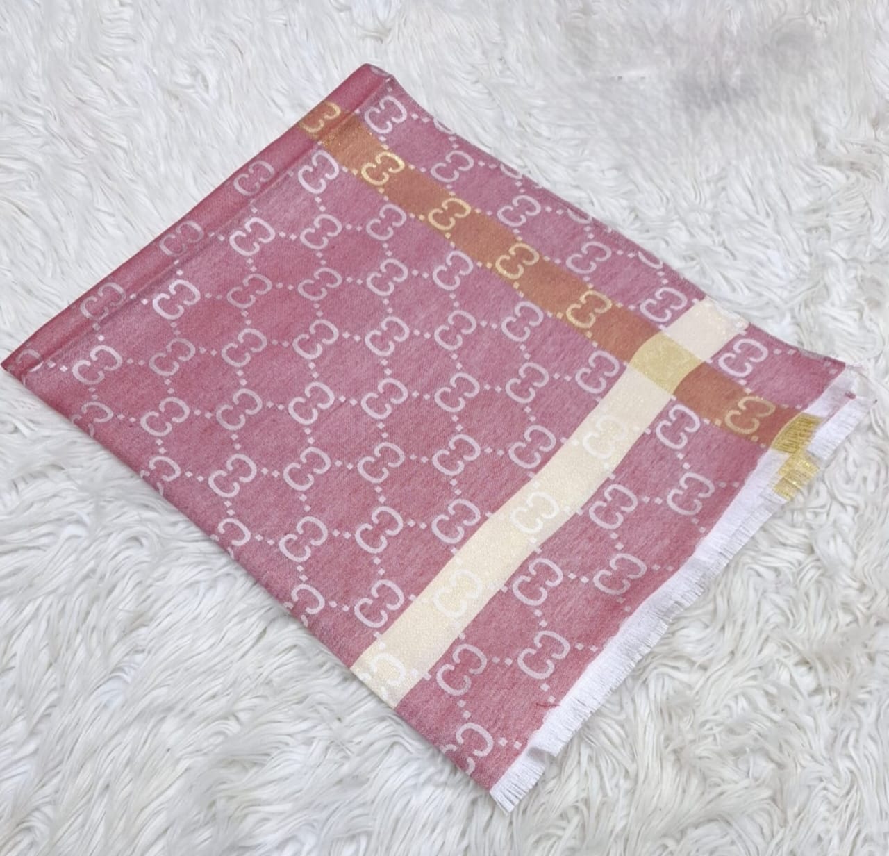 Jacquard Silk Scarf