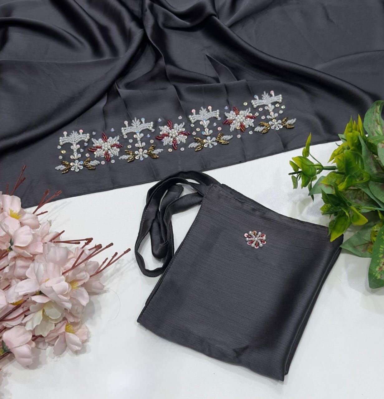 Niqab & Scarf Set – Cut Dana Hand Work