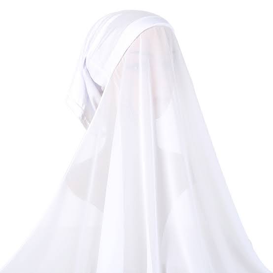 Georgette Hijab with Attached Cap