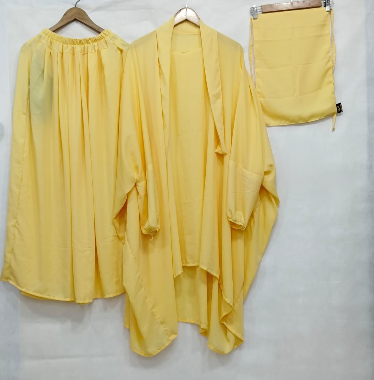 3-Piece Niqab Jilbab Skirt Set – Georgette (Thick Fabric)