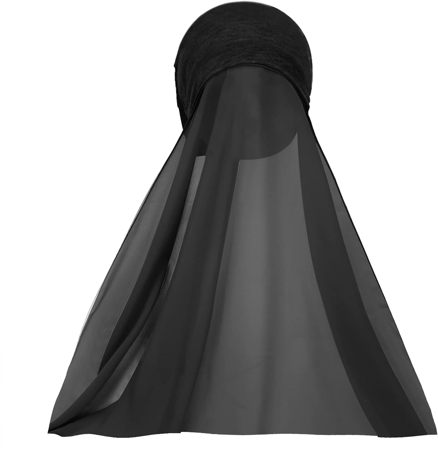 Georgette Hijab with Attached Cap