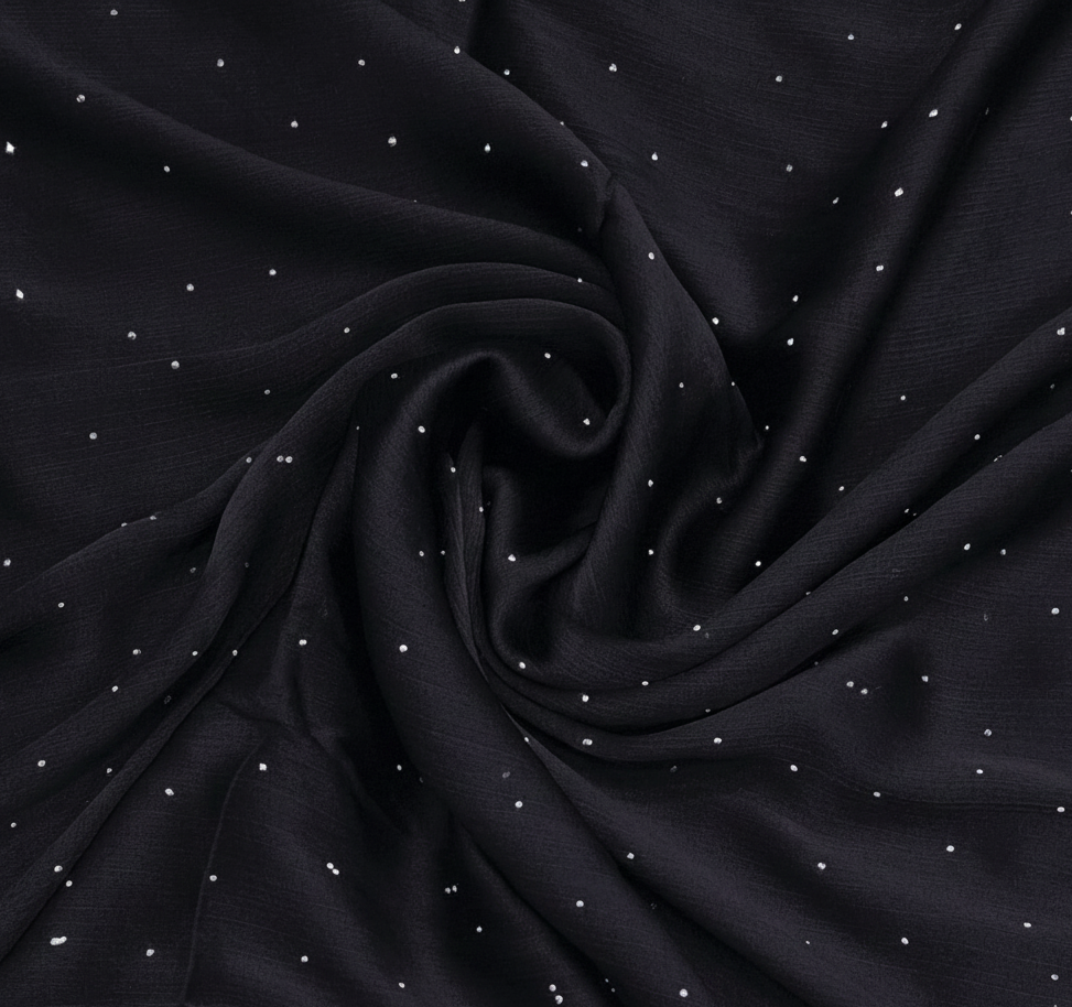 Diamond Stone Crinkle Silk Scarf