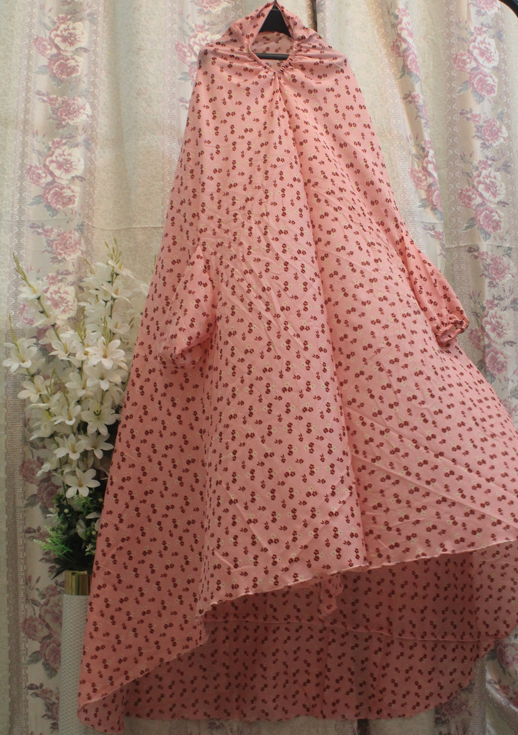Pink Printed Namaz Chaddar