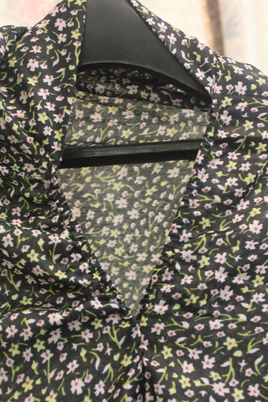 Black Printed Namaz Chaddar