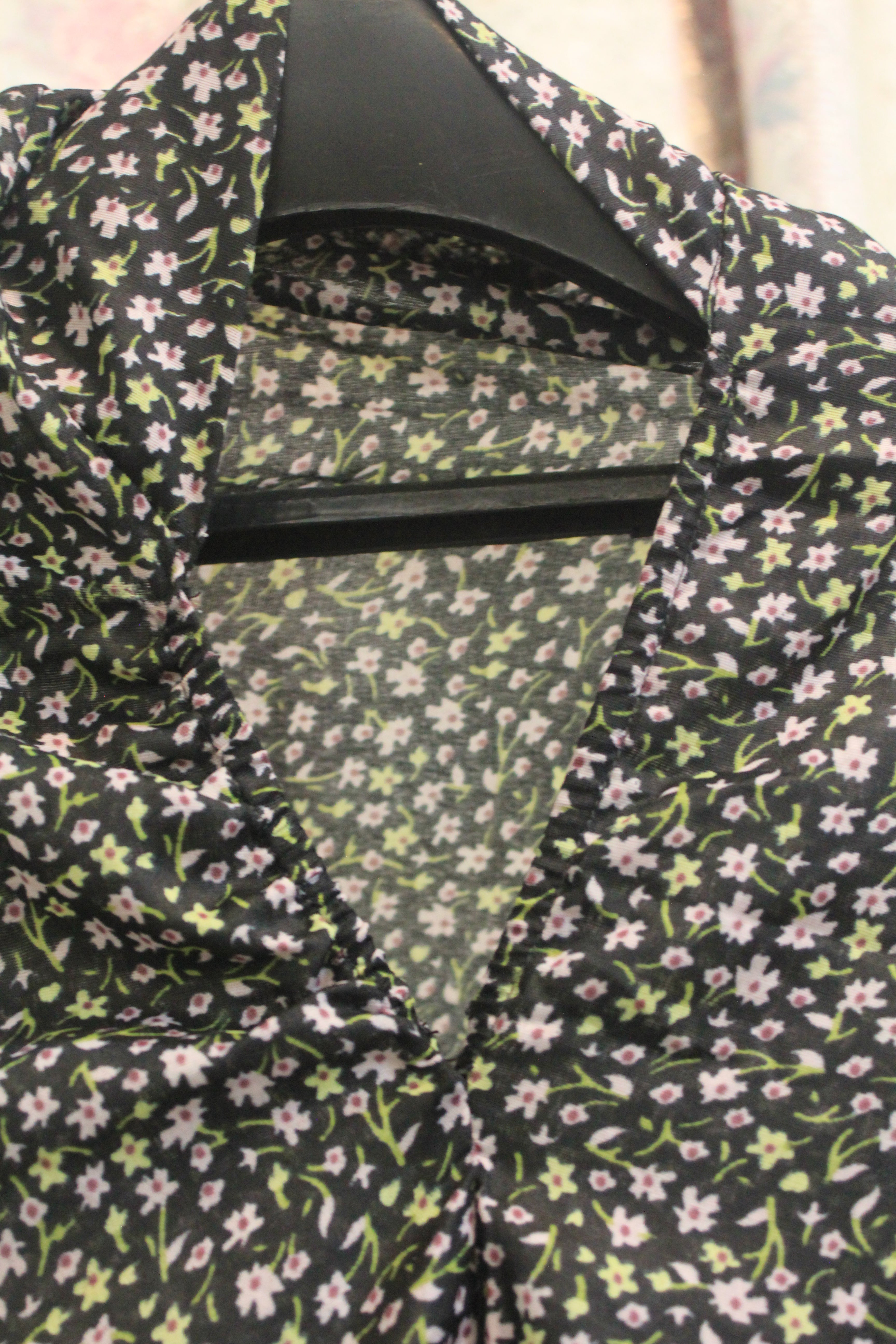 Black Printed Namaz Chaddar