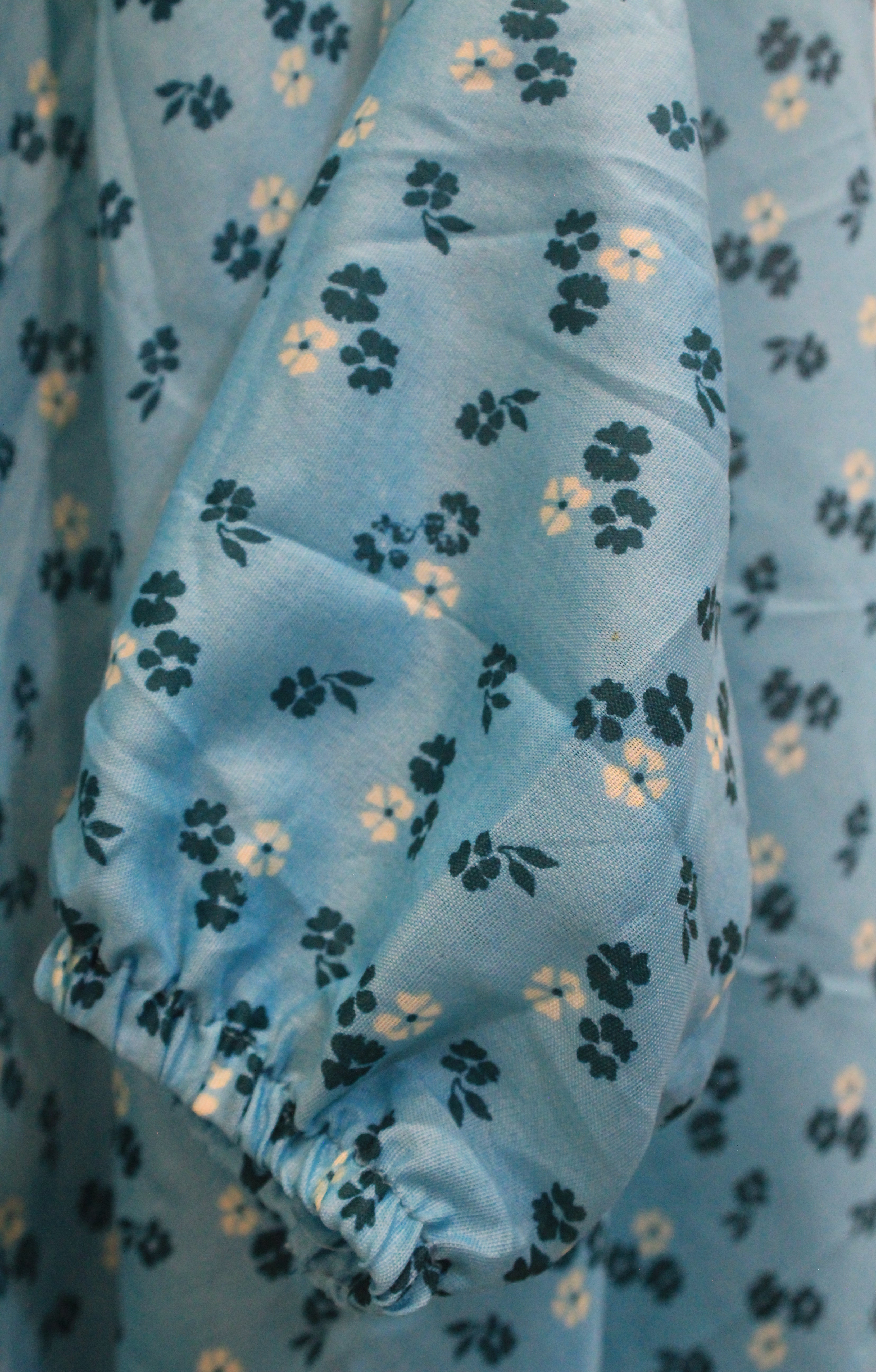 Sky Blue Printed Namaz Chaddar