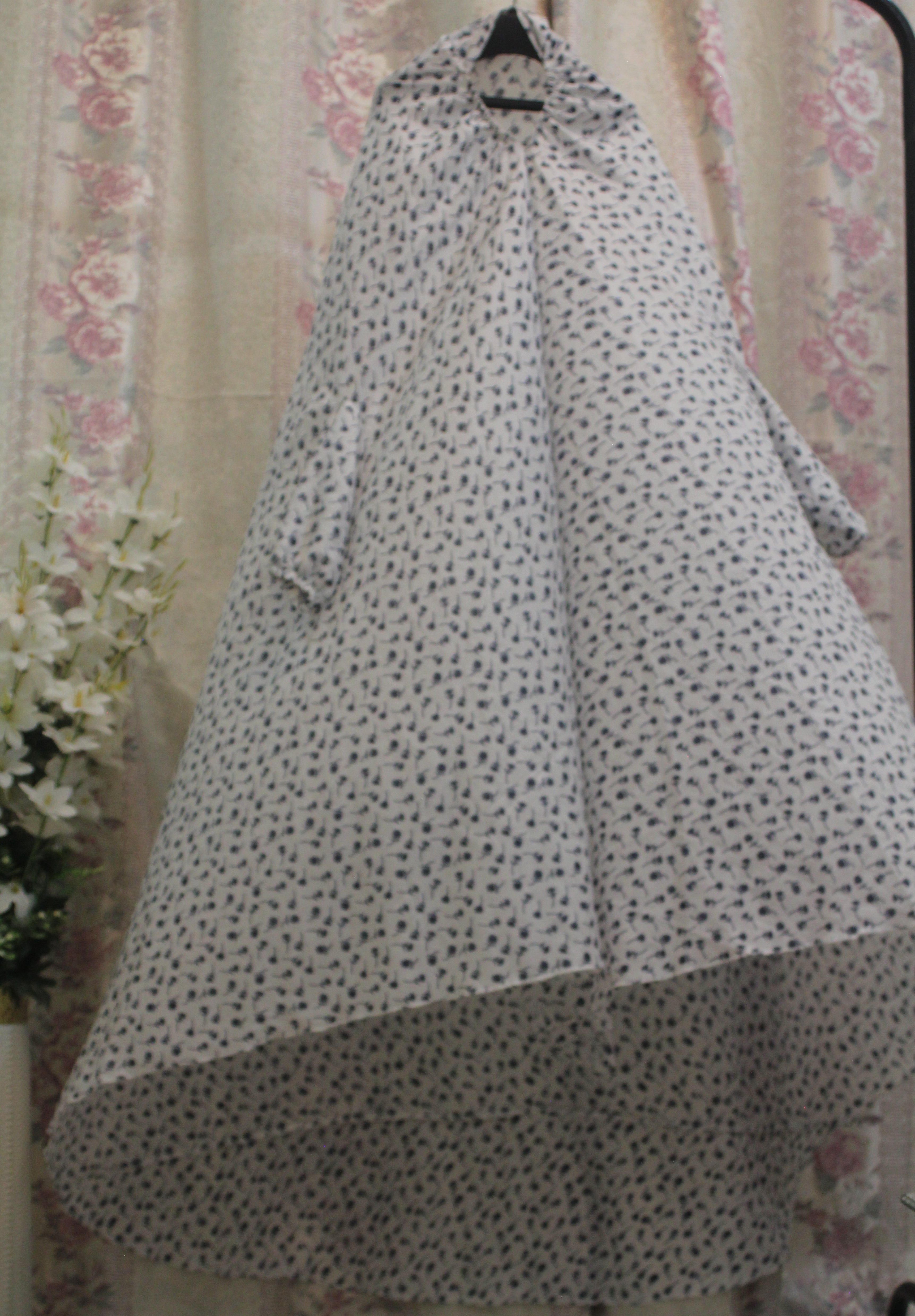 White Printed Namaz Chaddar