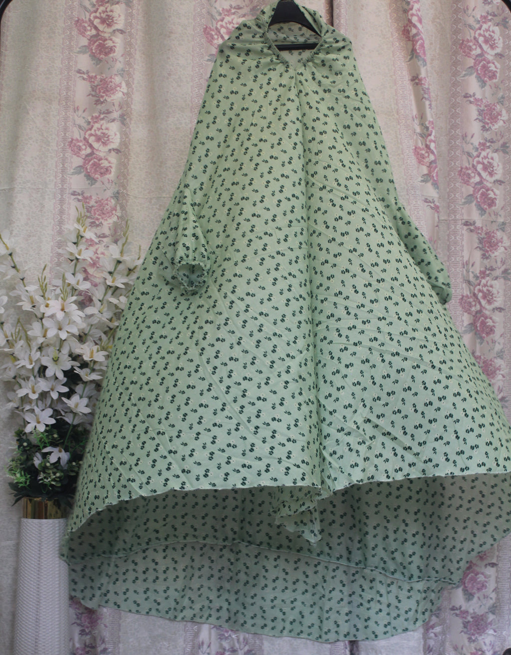 Green Printed Namaz Chaddar