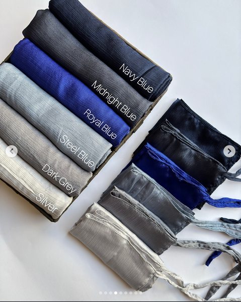 Crinkle Silk Hijab & Niqab