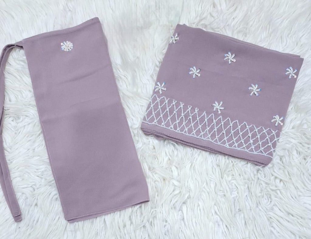 Niqab & Scarf Set – Cut Dana Hand Work