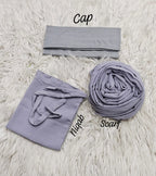 Georgette Hijab, Niqab, Cap set