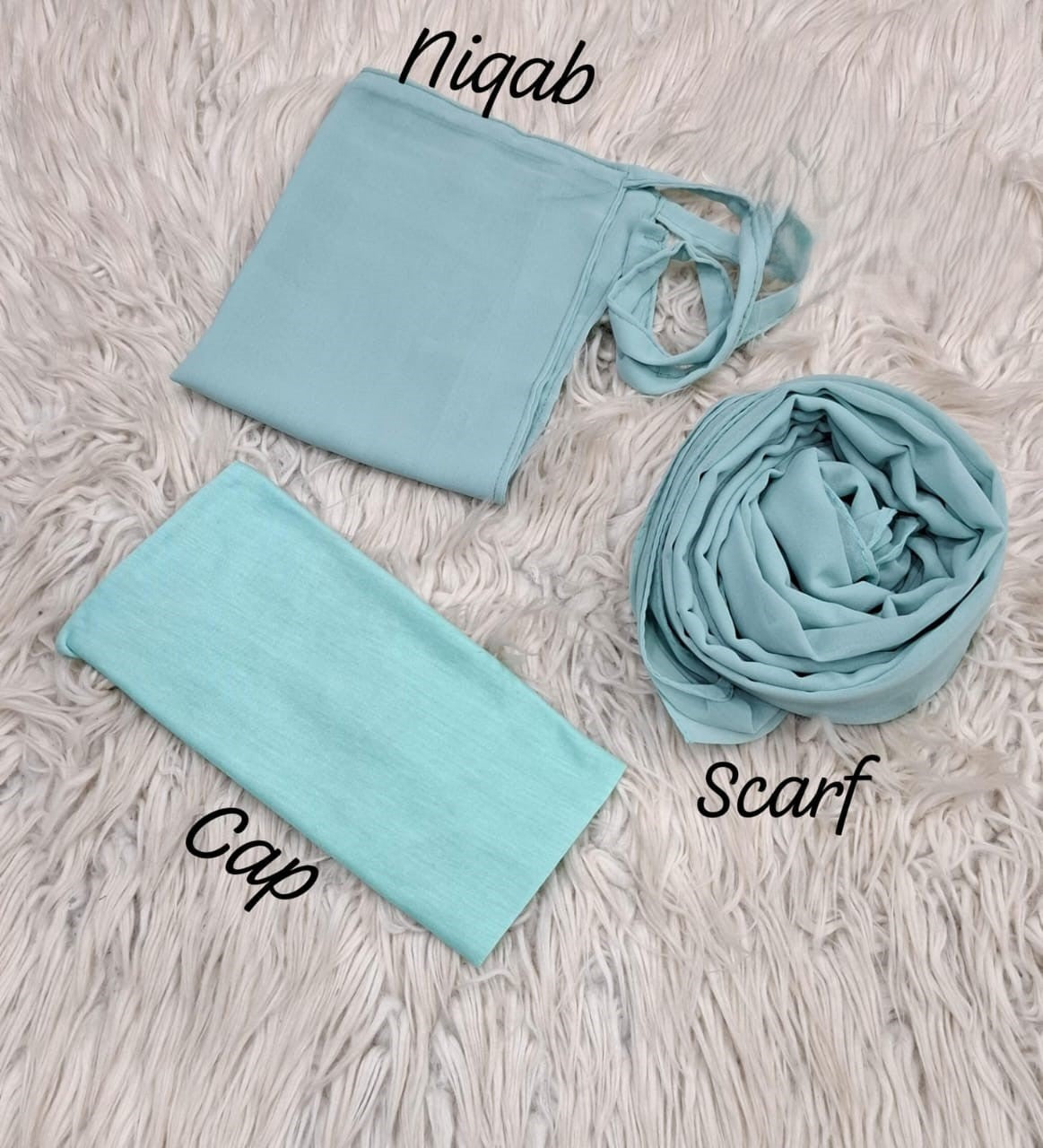 Georgette Hijab, Niqab, Cap set
