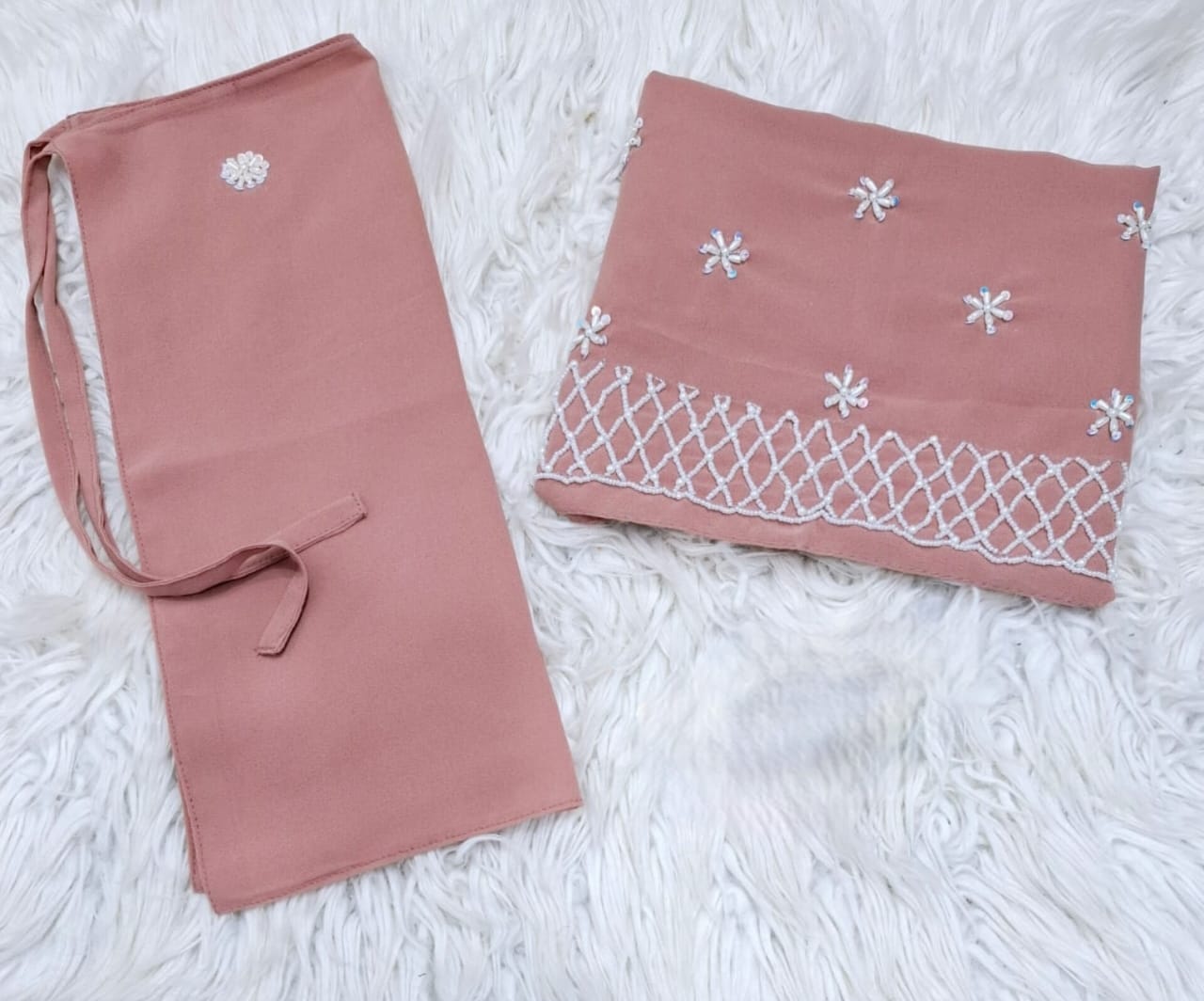 Niqab & Scarf Set – Cut Dana Hand Work