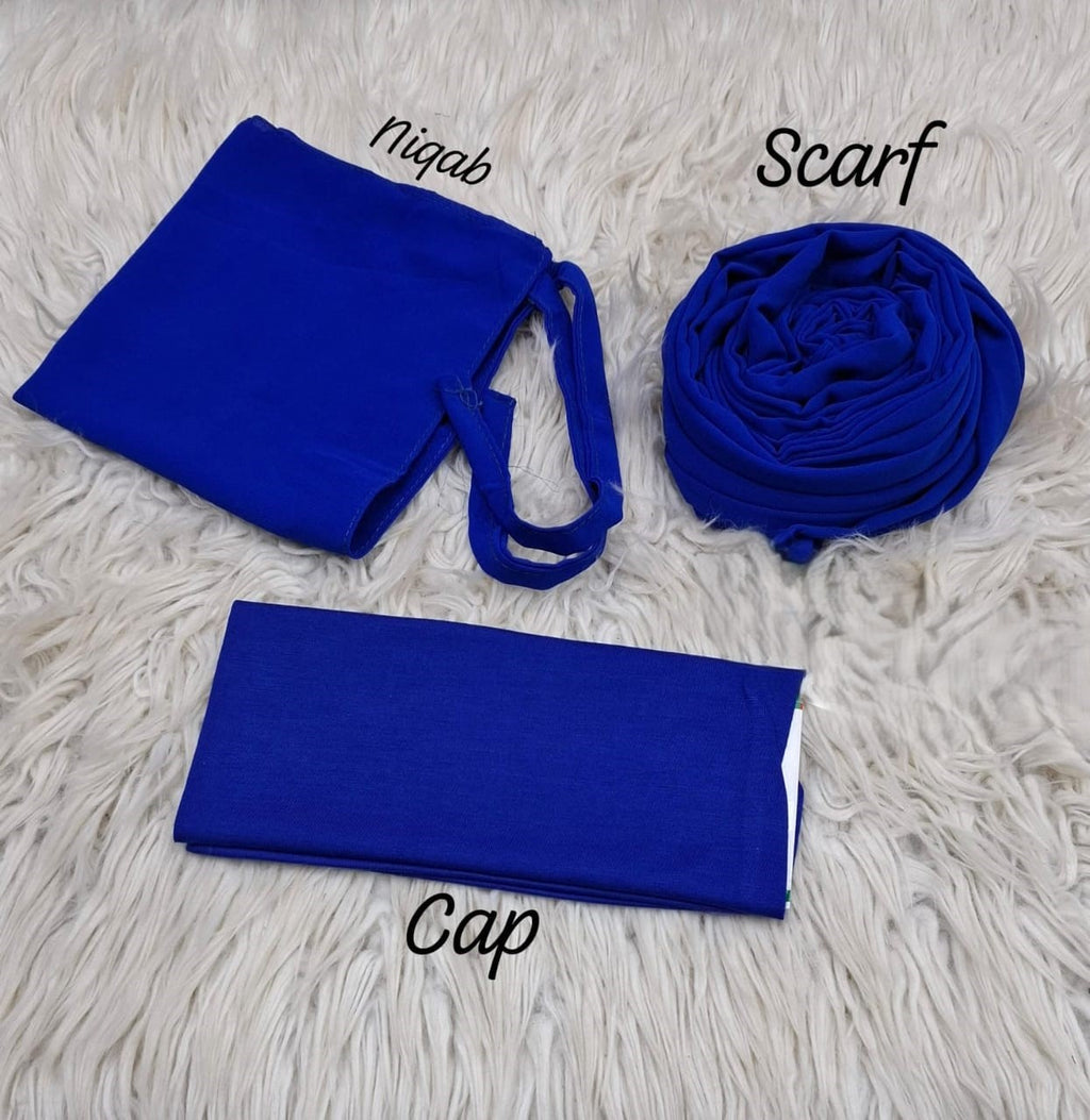 Georgette Hijab, Niqab, Cap set