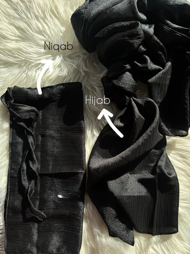 Crinkle Silk Hijab & Niqab