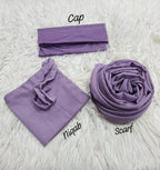 Georgette Hijab, Niqab, Cap set
