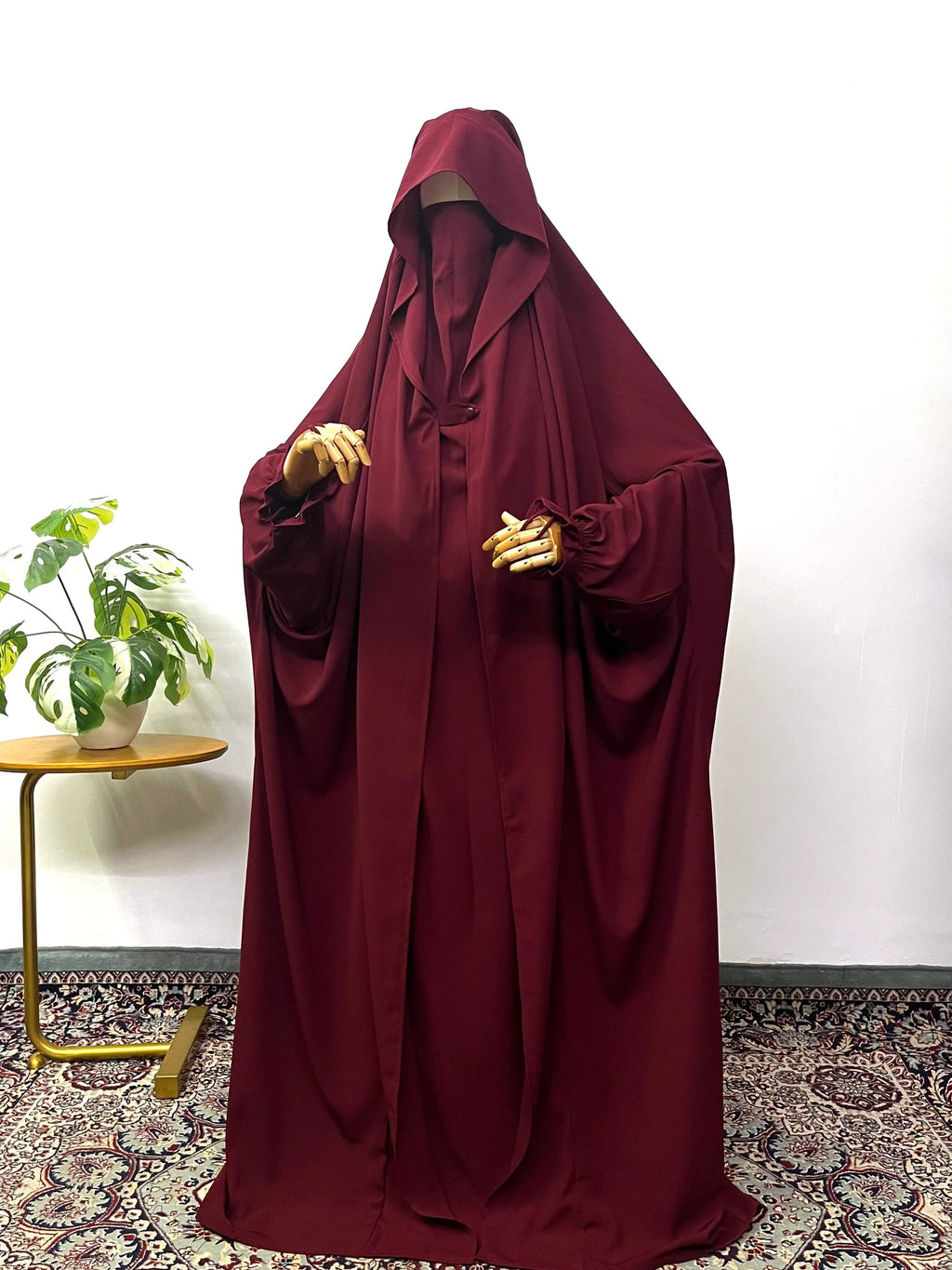 Maroon Saudi Jilbab