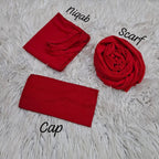 Georgette Hijab, Niqab, Cap set