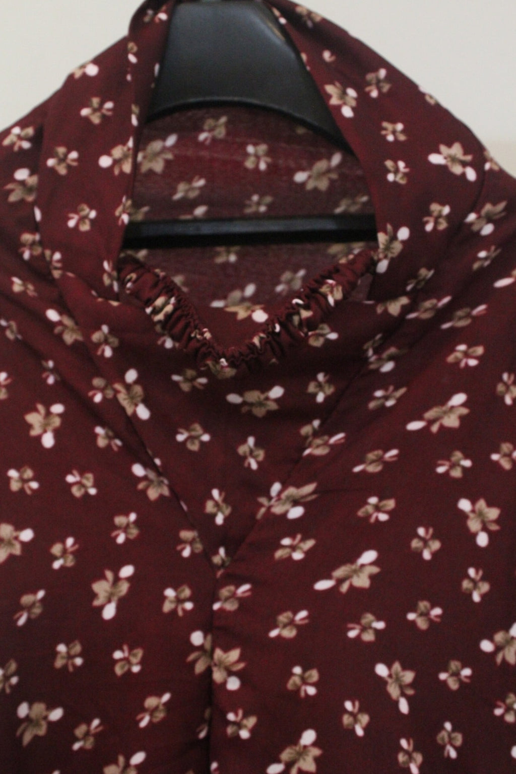 Maroon Printed Namaz Chaddar