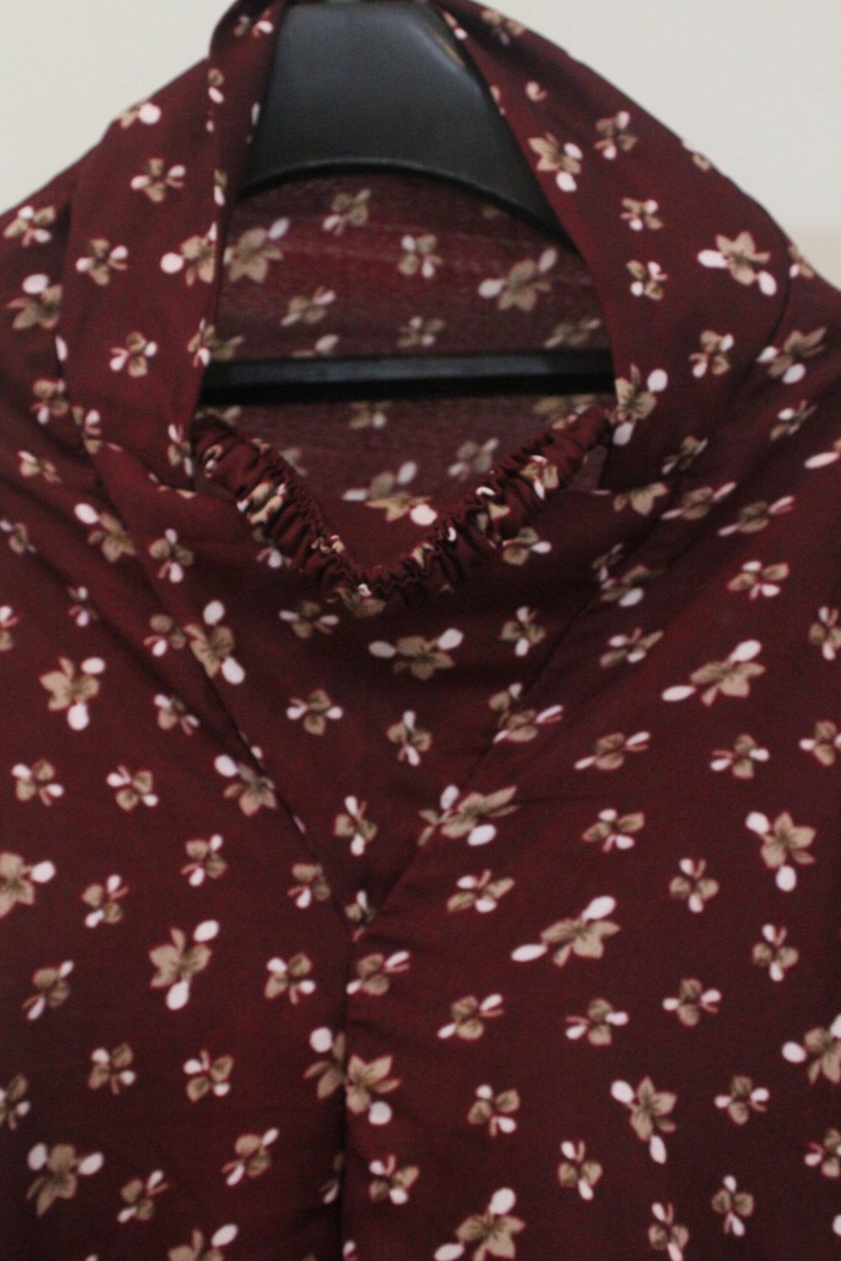 Maroon Printed Namaz Chaddar