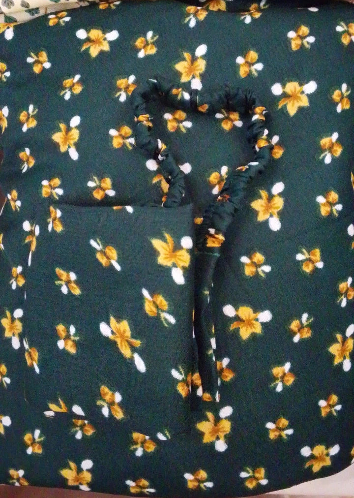 Green Printed Namaz Chaddar