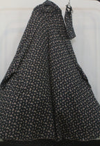 Black Printed Namaz Chaddar