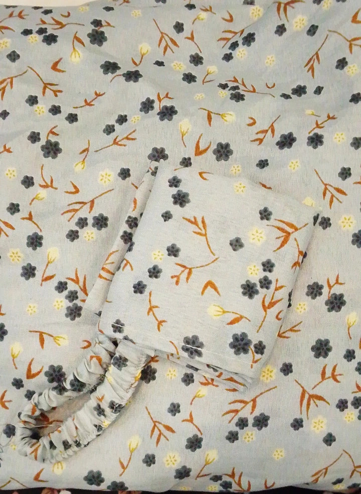 Grey Printed Namaz Chaddar