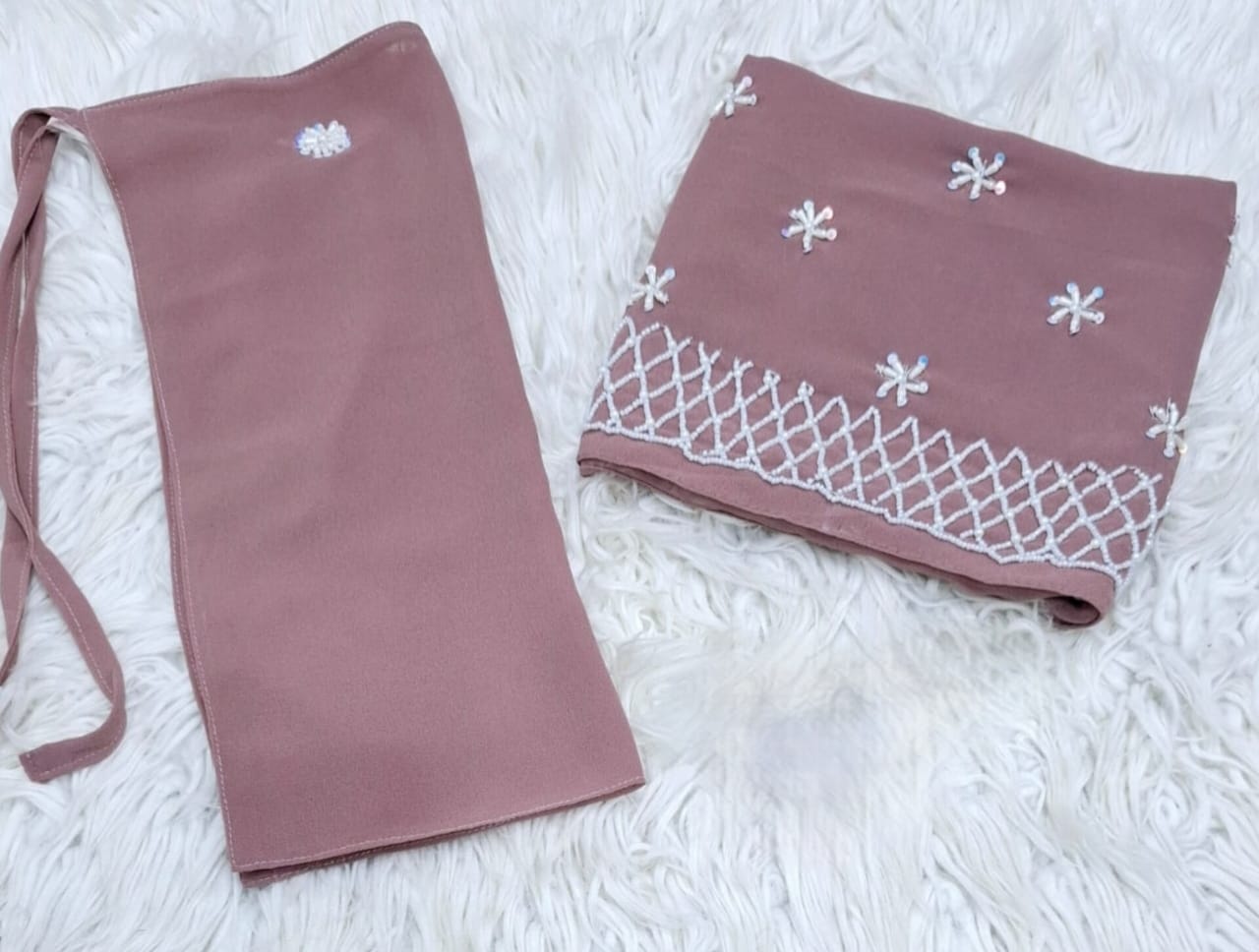 Niqab & Scarf Set – Cut Dana Hand Work