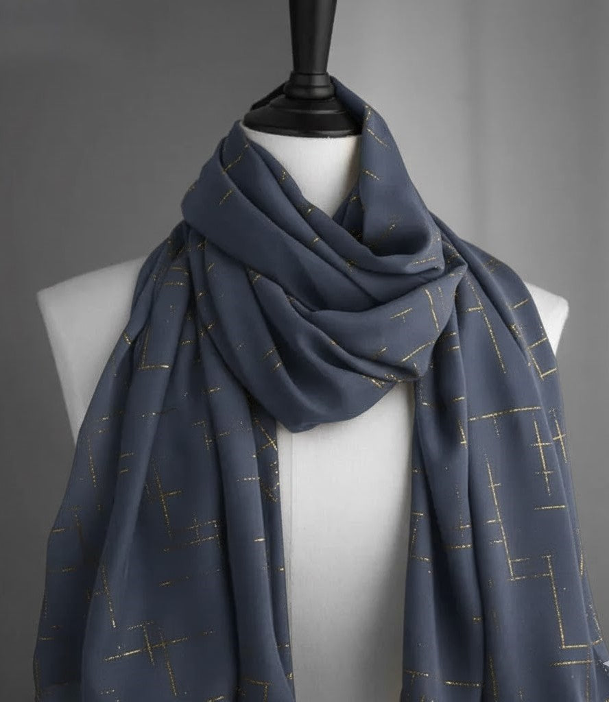 Georgette Foil Hijab