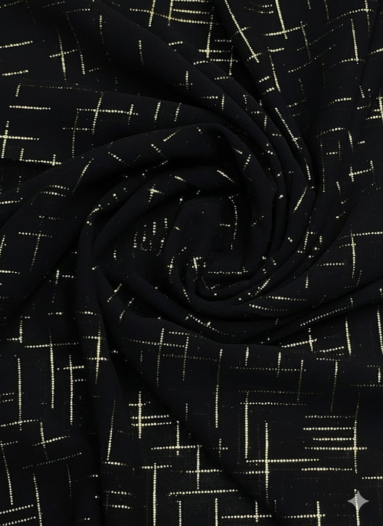 Georgette Foil Hijab