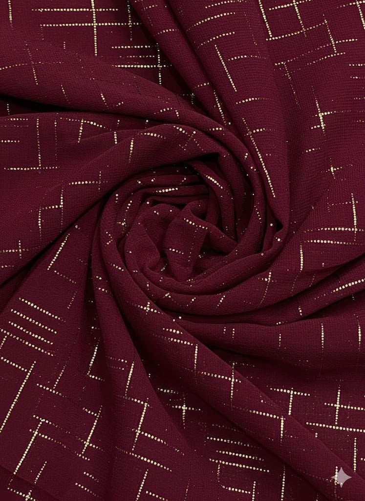 Georgette Foil Hijab