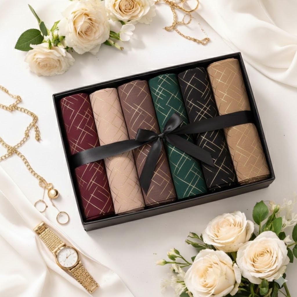 Georgette Foil Hijab