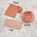 Georgette Hijab, Niqab, Cap set
