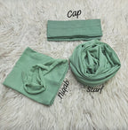 Georgette Hijab, Niqab, Cap set